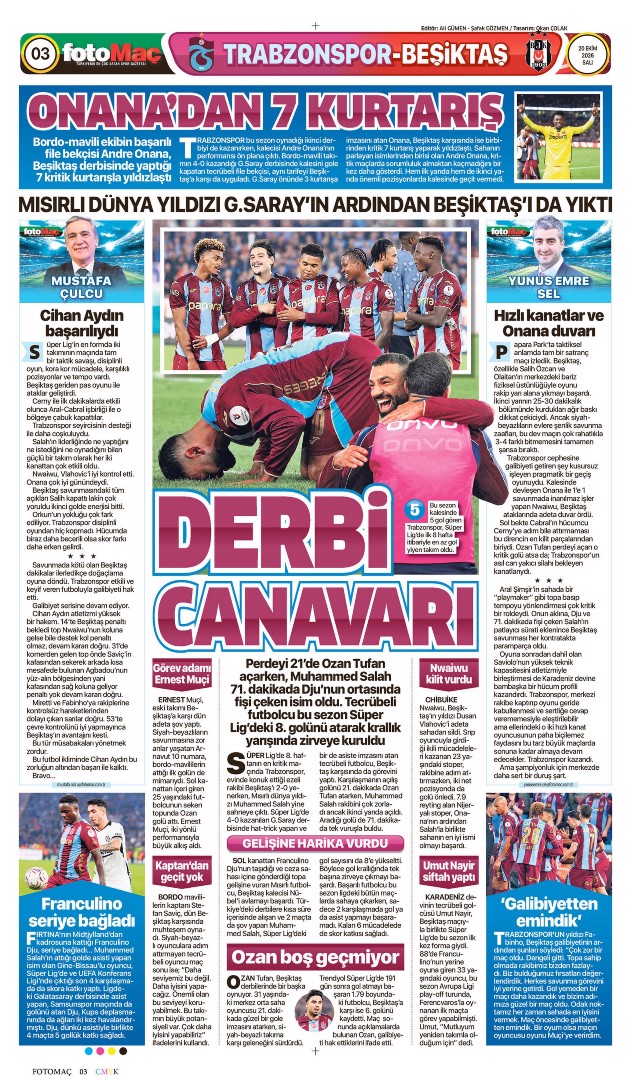 Salah tufanı | Spor manşetleri - 18. fotoğraf