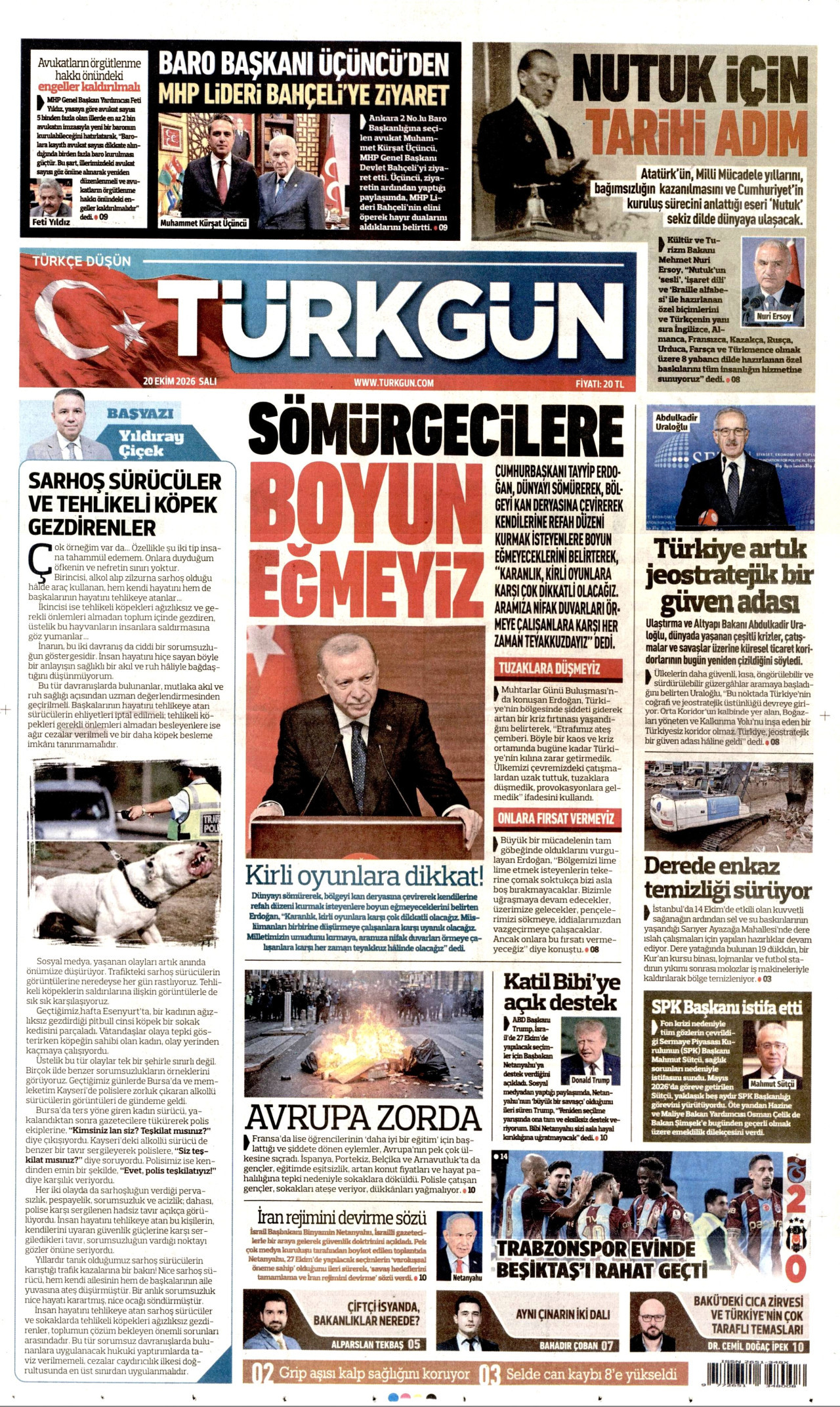 Gazeteler bugün ne yazdı? (20 Ekim) - 2. fotoğraf