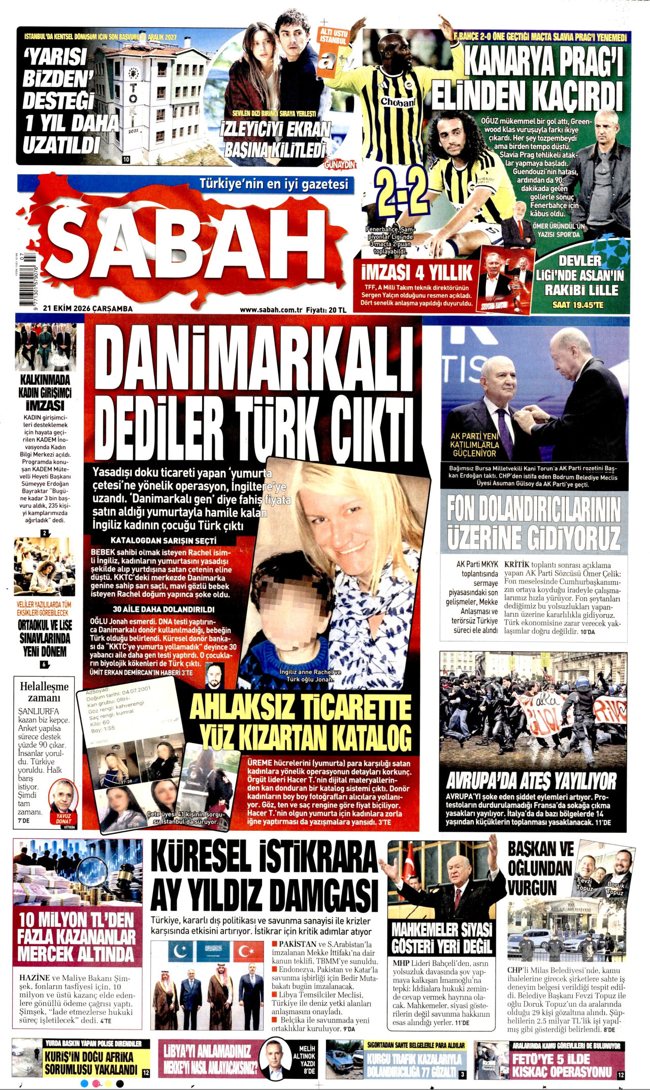 Gazeteler bugün ne yazdı? (21 Ekim) - 1. fotoğraf