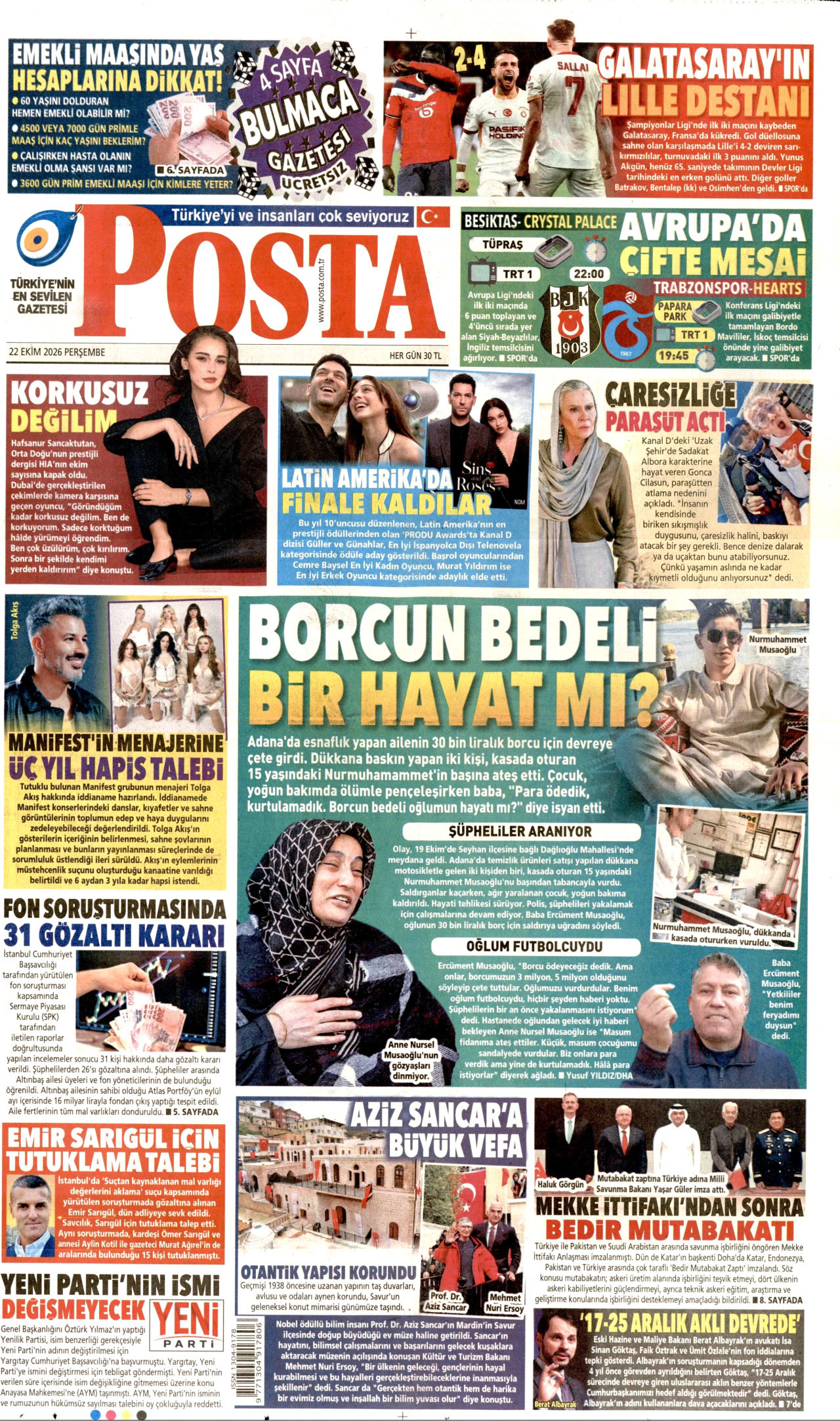Gazeteler bugün ne yazdı? (22 Ekim) - 11. fotoğraf