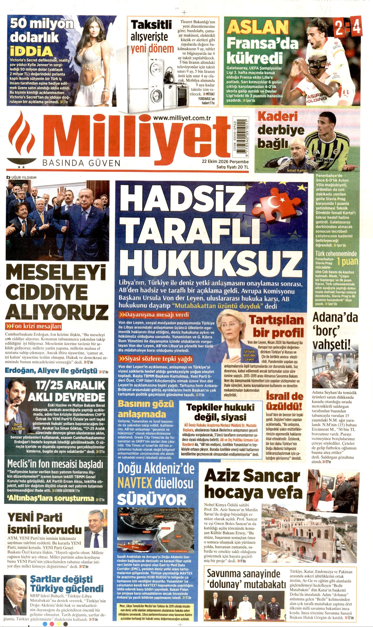 Gazeteler bugün ne yazdı? (22 Ekim) - 9. fotoğraf