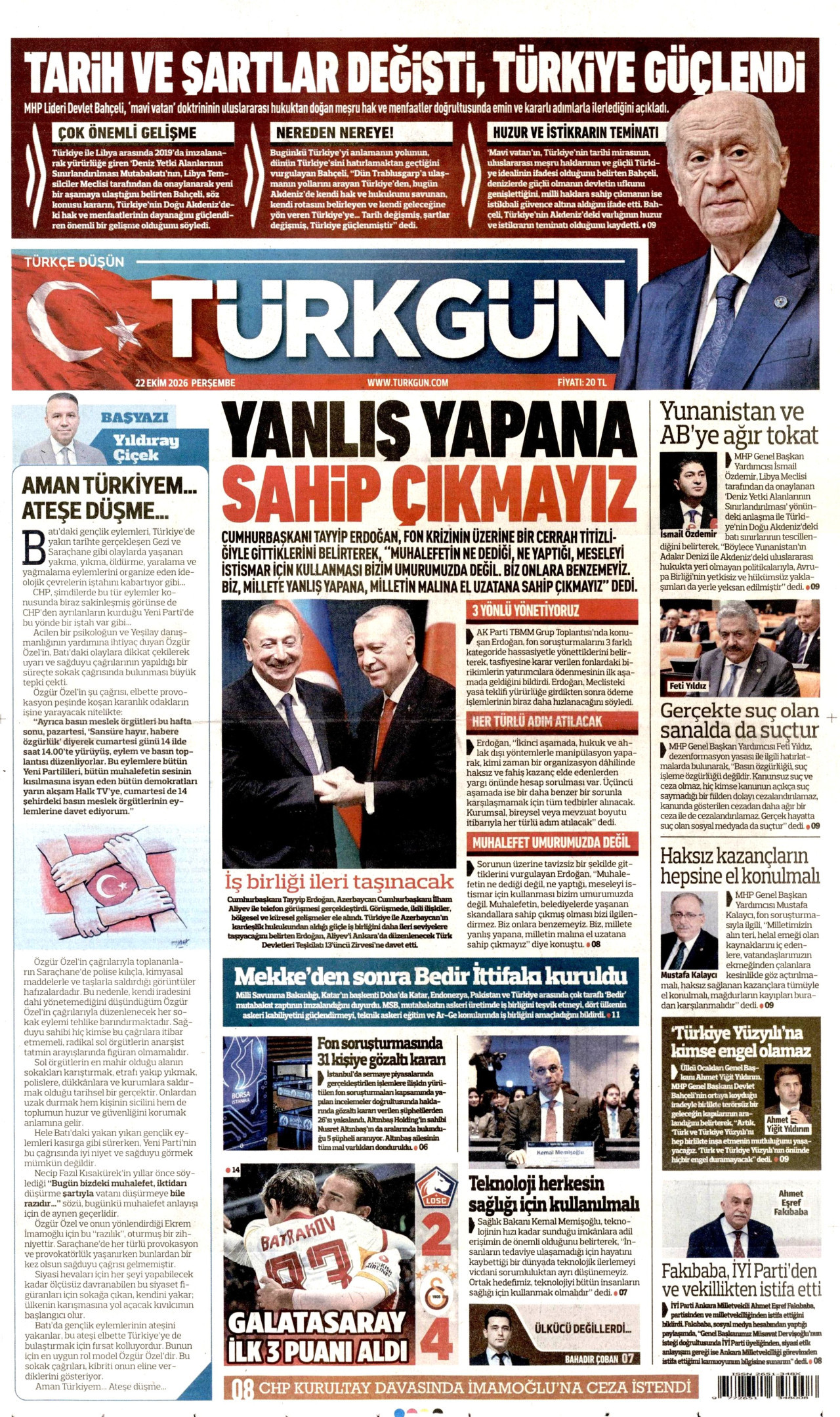 Gazeteler bugün ne yazdı? (22 Ekim) - 10. fotoğraf