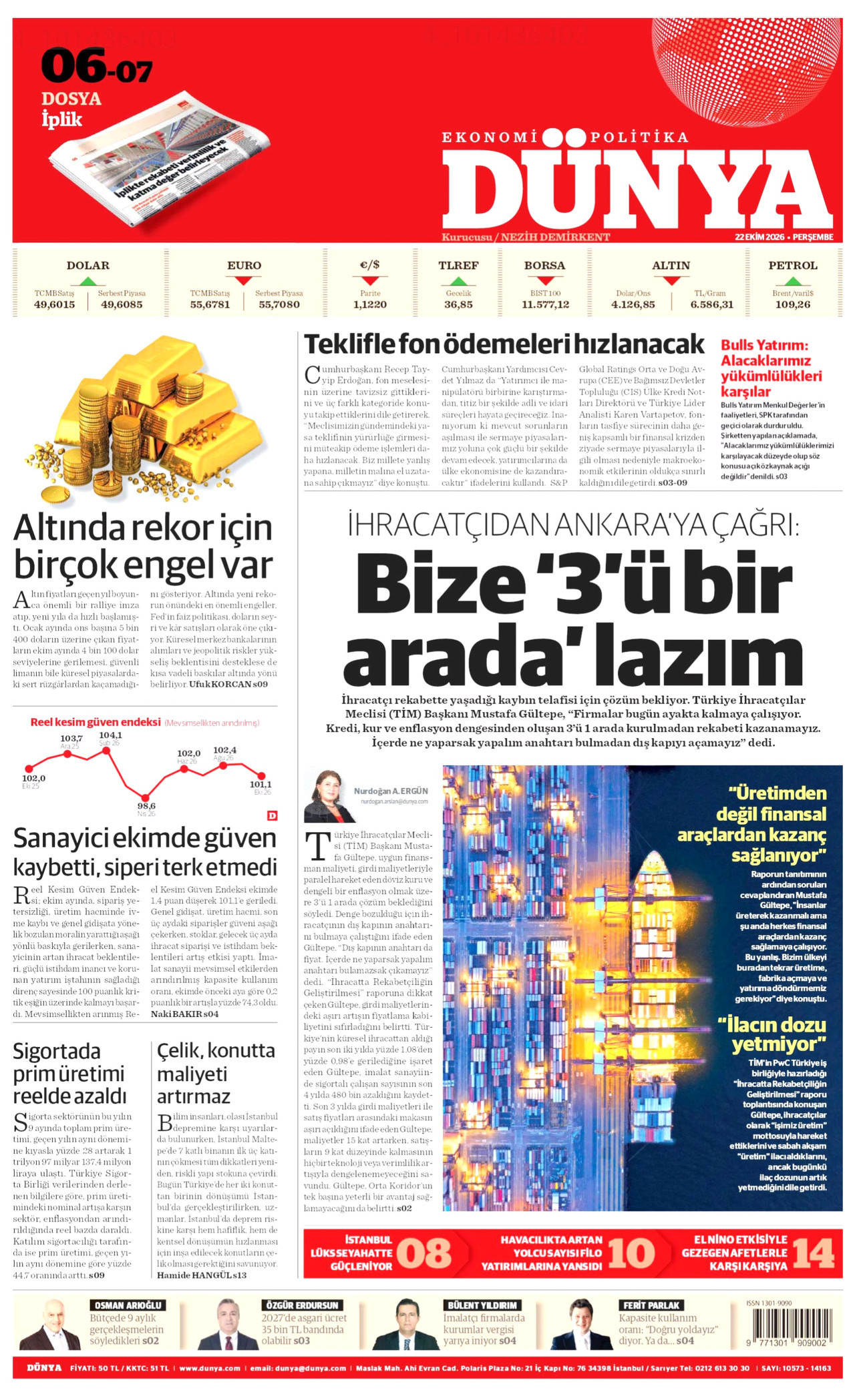 Gazeteler bugün ne yazdı? (22 Ekim) - 1. fotoğraf