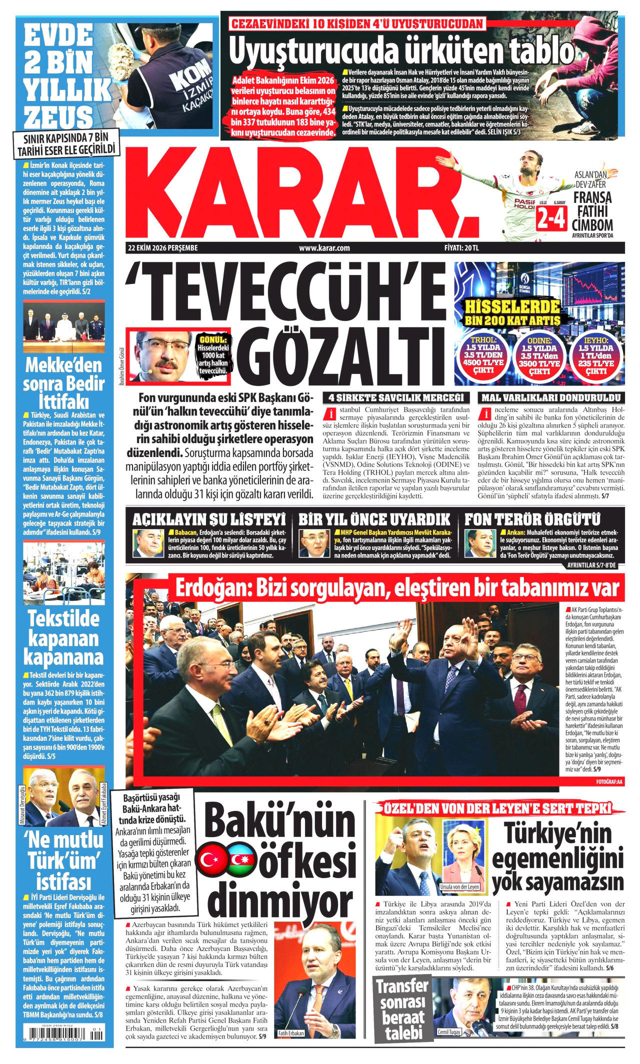 Gazeteler bugün ne yazdı? (22 Ekim) - 2. fotoğraf