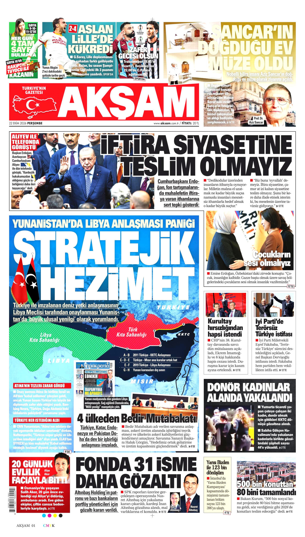 Gazeteler bugün ne yazdı? (22 Ekim) - 8. fotoğraf