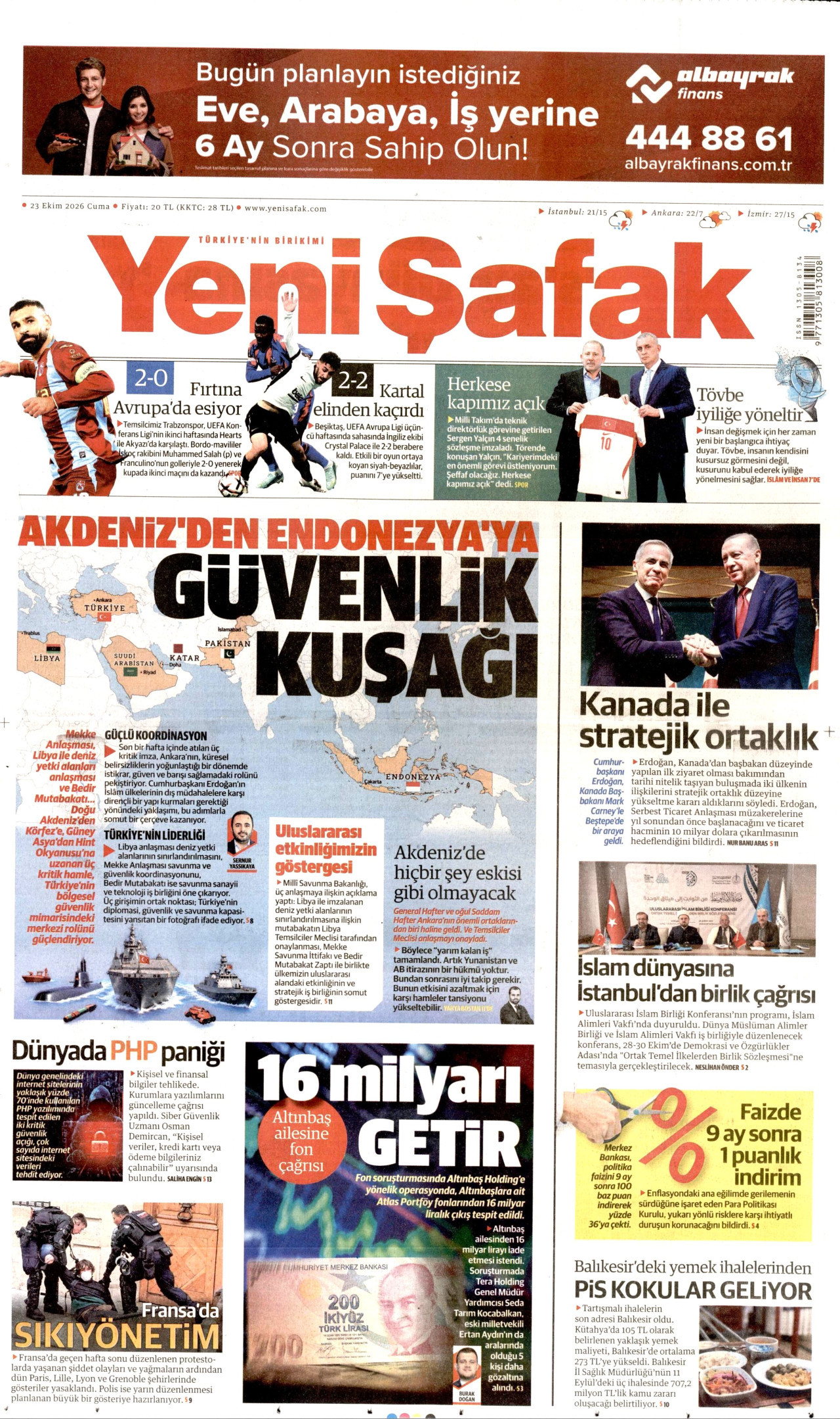 Gazeteler bugün ne yazdı? (23 Ekim) - 4. fotoğraf