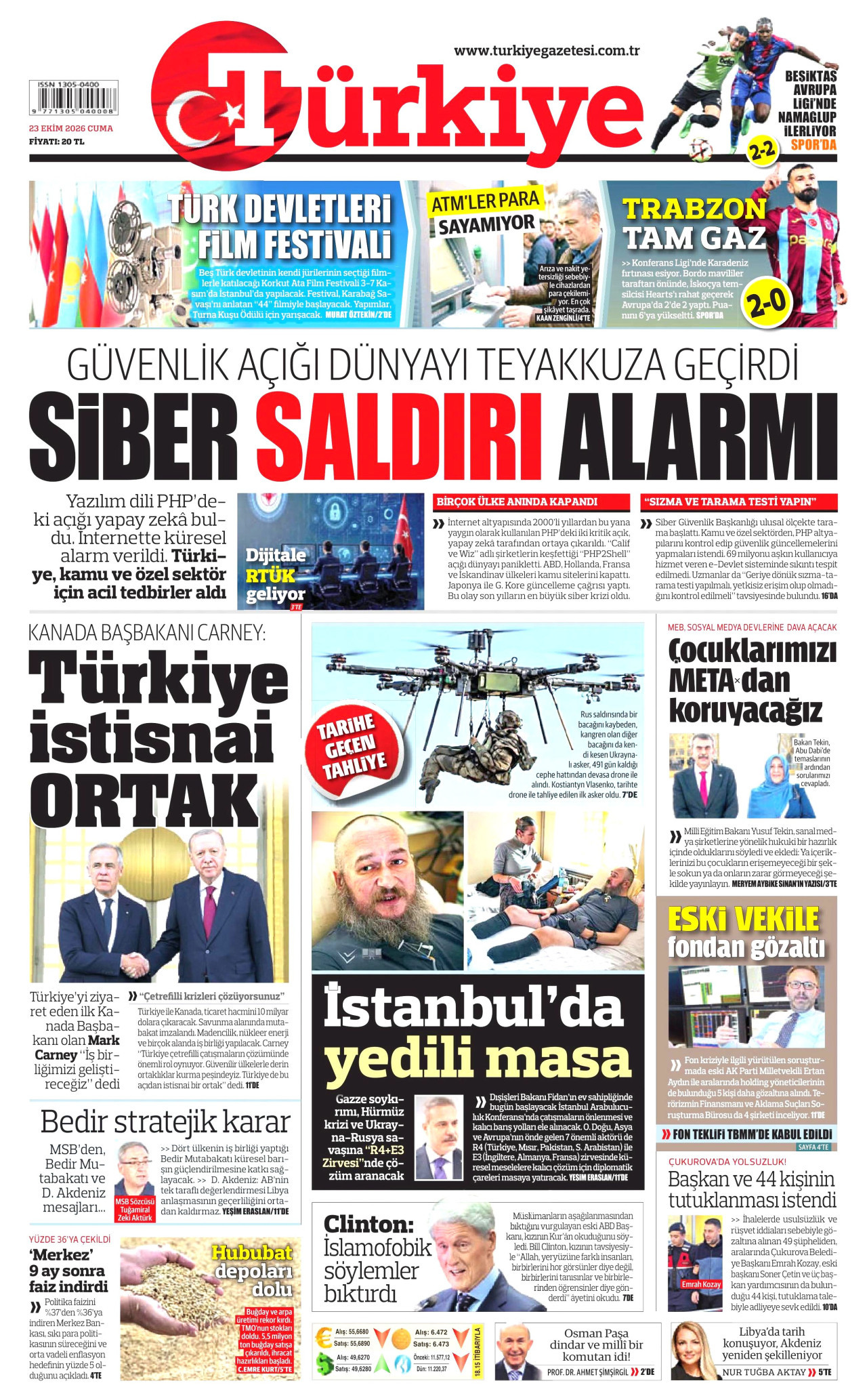 Gazeteler bugün ne yazdı? (23 Ekim) - 2. fotoğraf