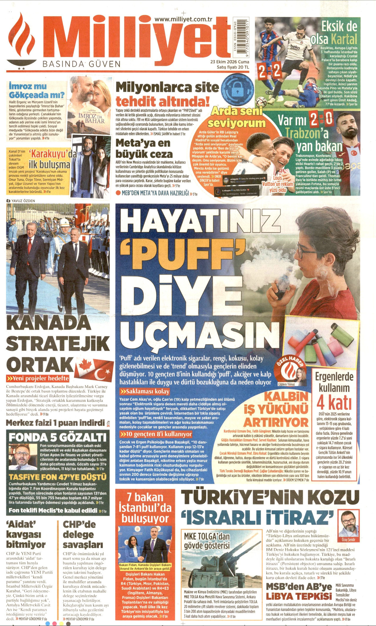 Gazeteler bugün ne yazdı? (23 Ekim) - 10. fotoğraf