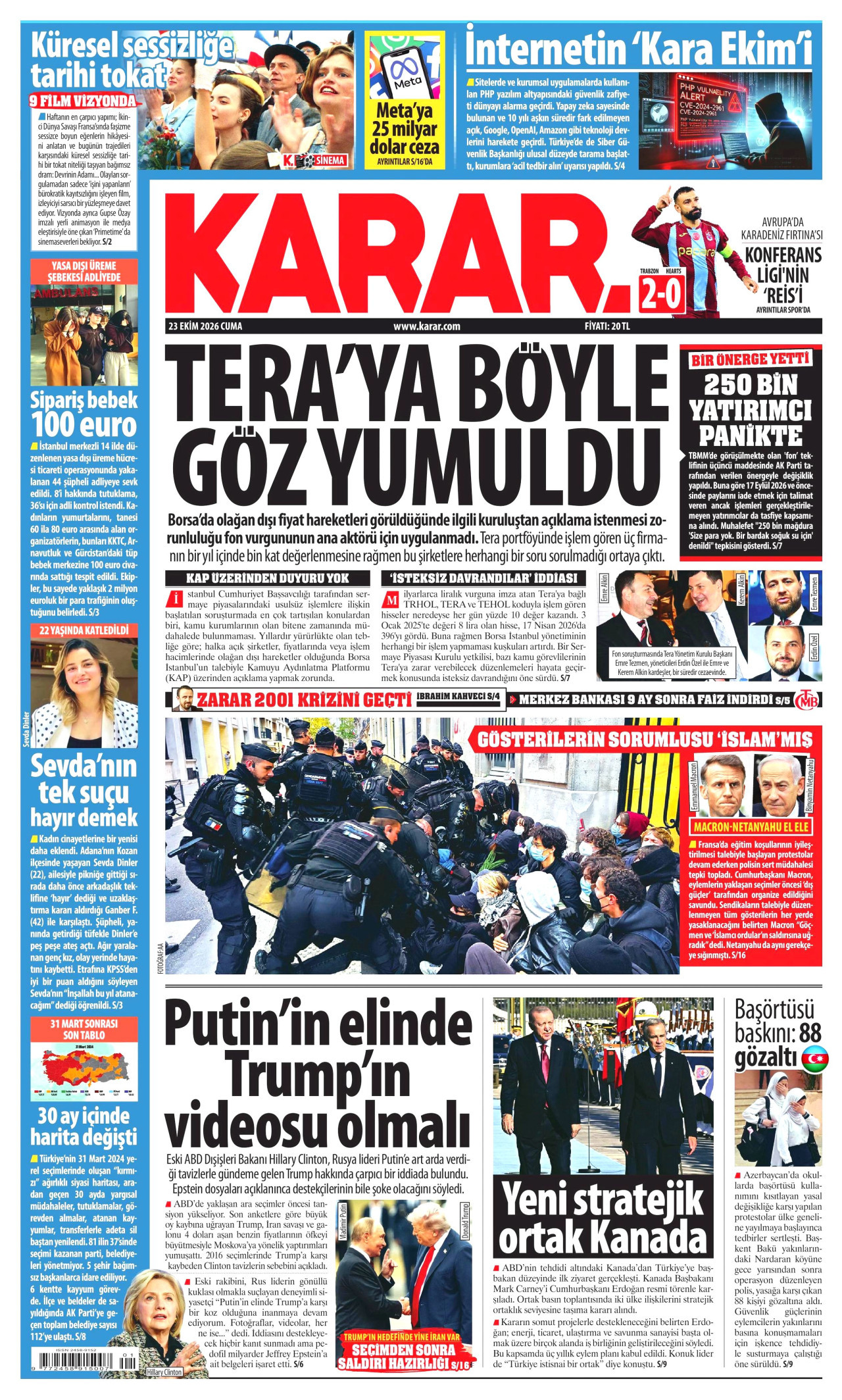 Gazeteler bugün ne yazdı? (23 Ekim) - 7. fotoğraf