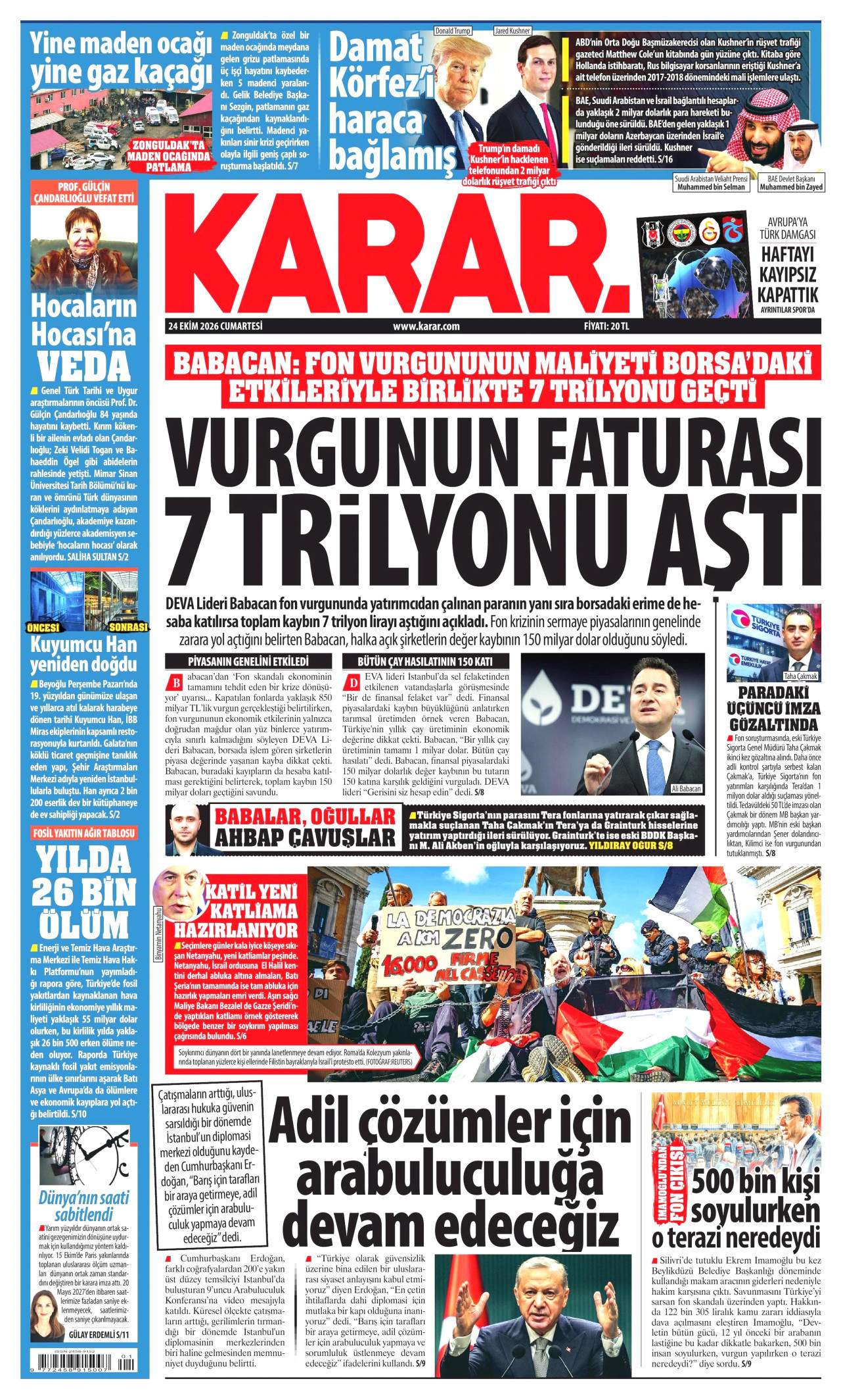 Gazeteler bugün ne yazdı? (24 Ekim) - 5. fotoğraf