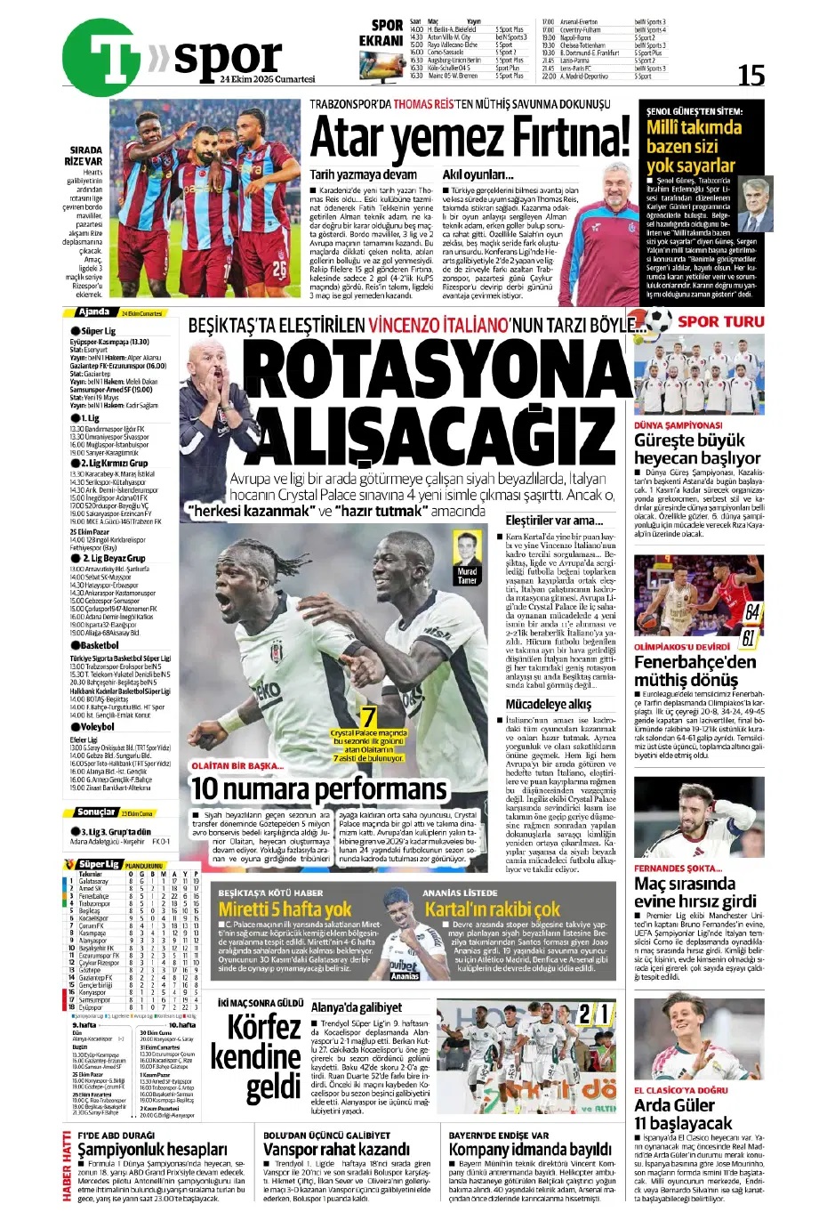 Salah artık efsane! Spor basını bugün ne yazdı? (24 Ekim) - 6. fotoğraf