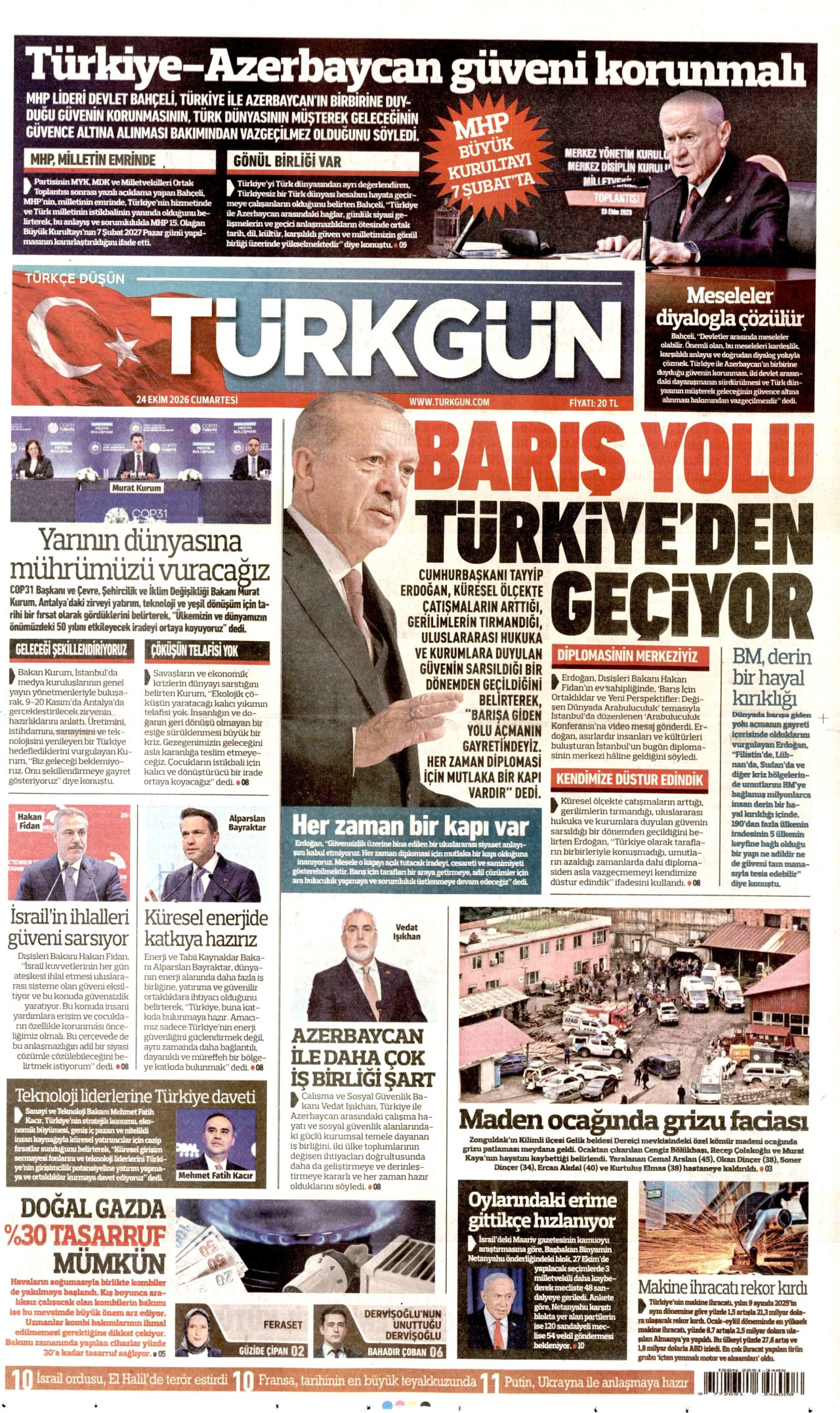 Gazeteler bugün ne yazdı? (24 Ekim) - 7. fotoğraf