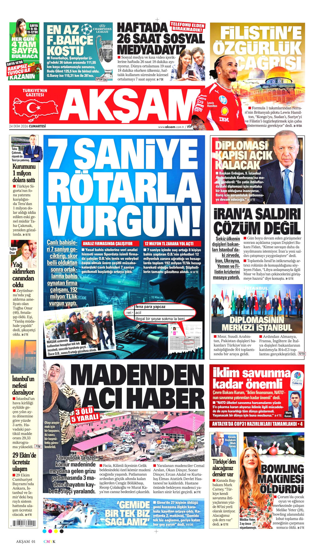 Gazeteler bugün ne yazdı? (24 Ekim) - 9. fotoğraf