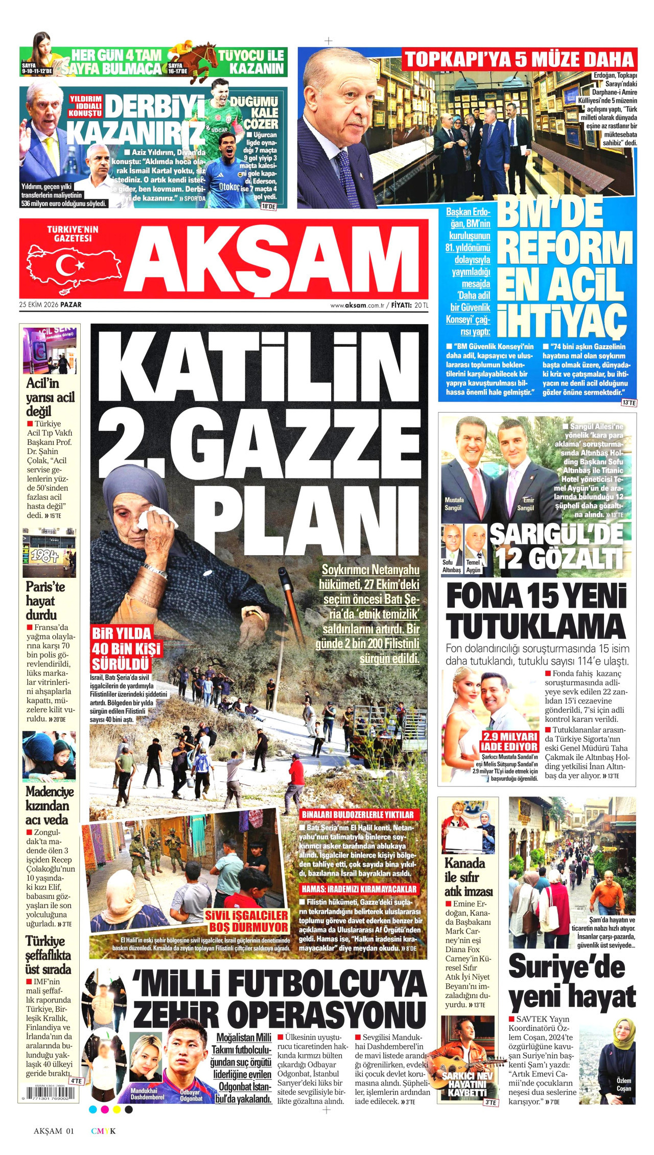 Gazeteler bugün ne yazdı? (25 Ekim) - 9. fotoğraf