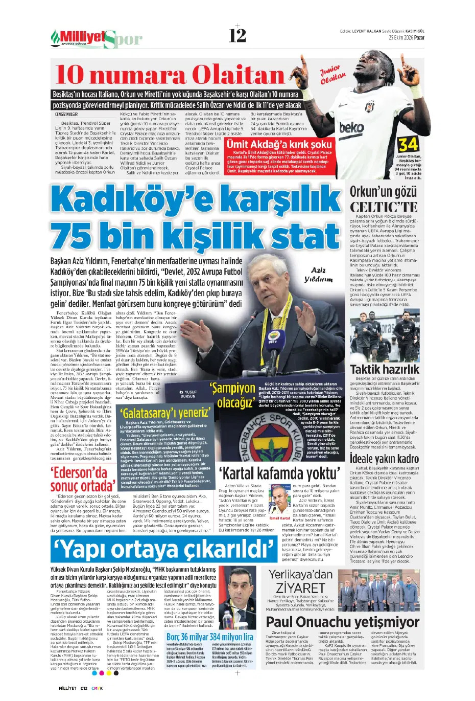 Derbinin kilidi onların elinde | Spor manşetleri - 4. fotoğraf