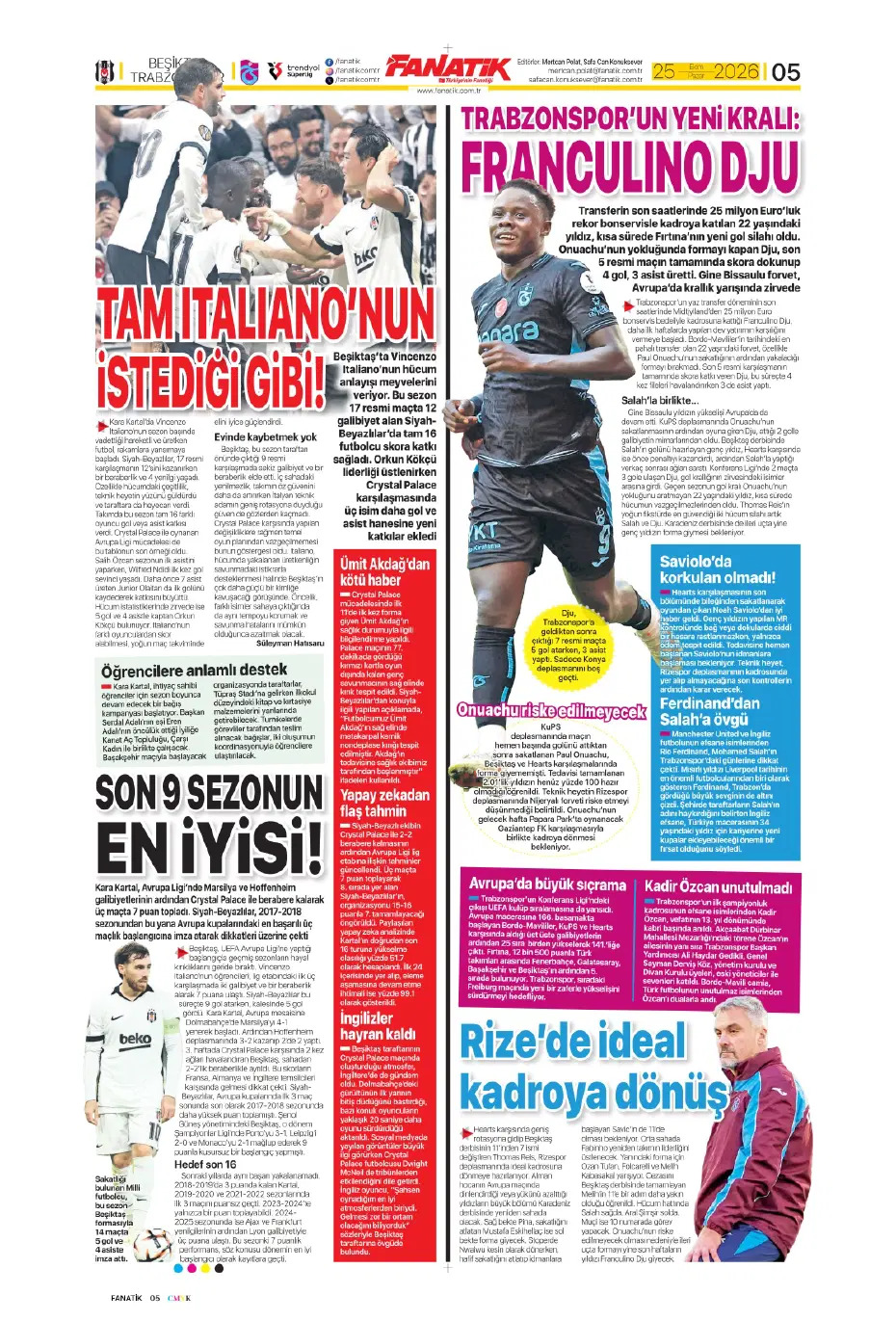 Derbinin kilidi onların elinde | Spor manşetleri - 7. fotoğraf