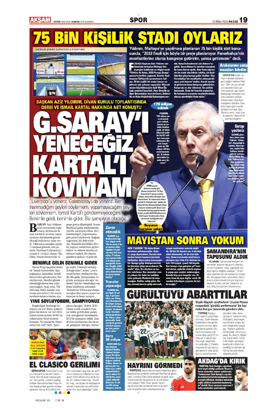 Derbinin kilidi onların elinde | Spor manşetleri - 6. fotoğraf