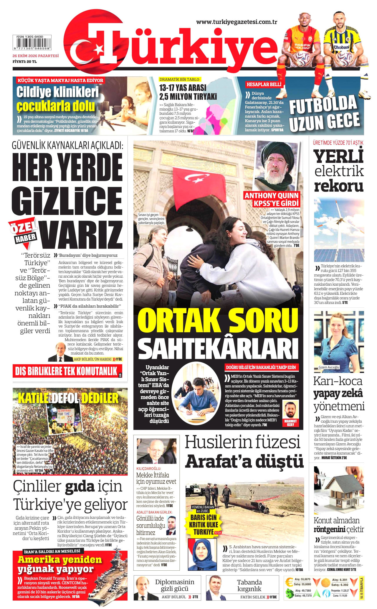 Gazeteler bugün ne yazdı? (26 Ekim) - 2. fotoğraf
