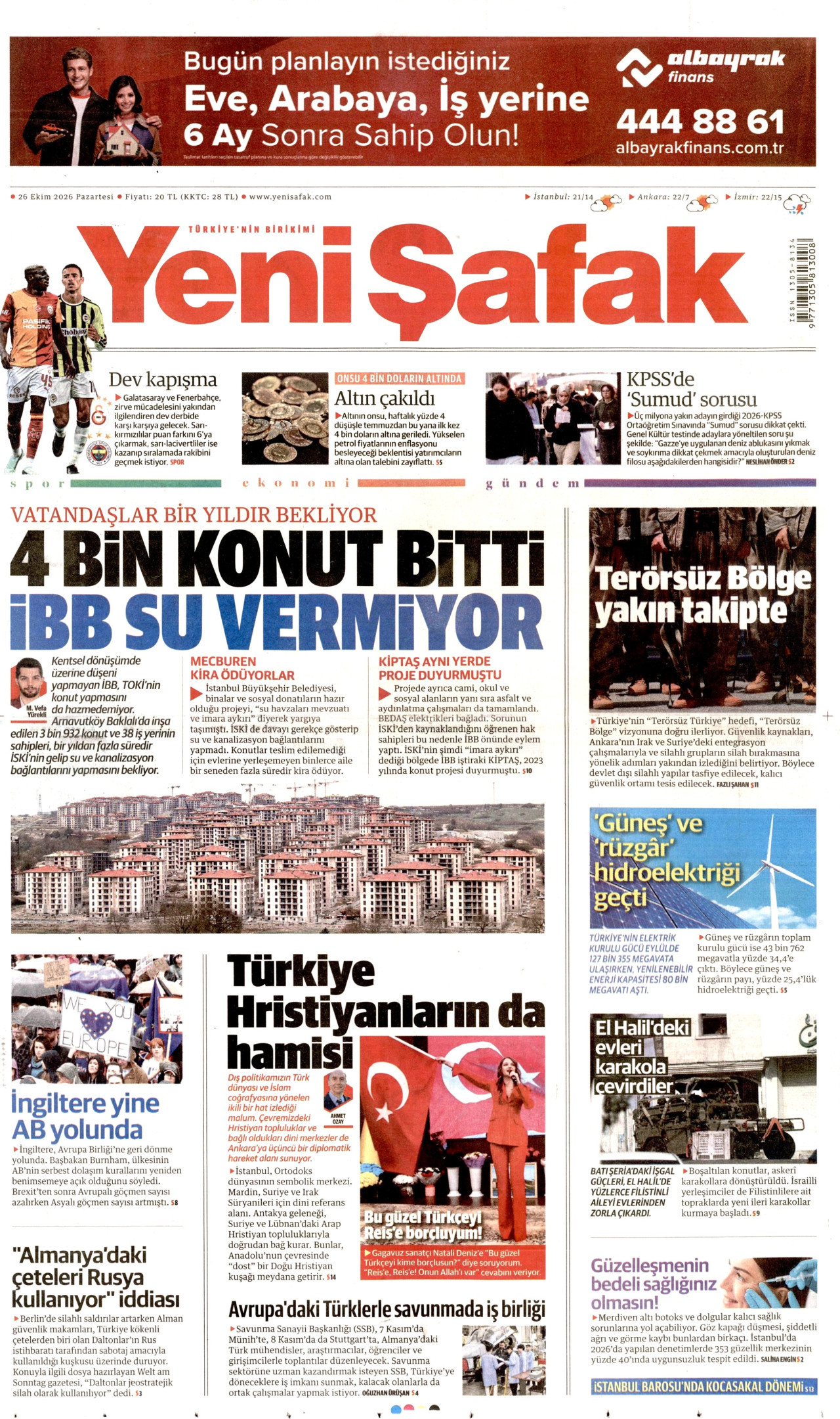 Gazeteler bugün ne yazdı? (26 Ekim) - 3. fotoğraf