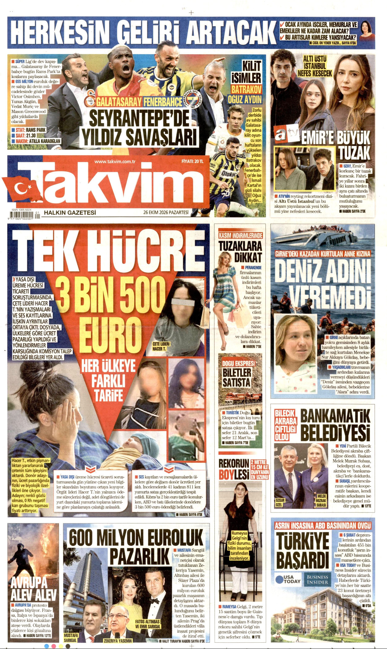Gazeteler bugün ne yazdı? (26 Ekim) - 5. fotoğraf
