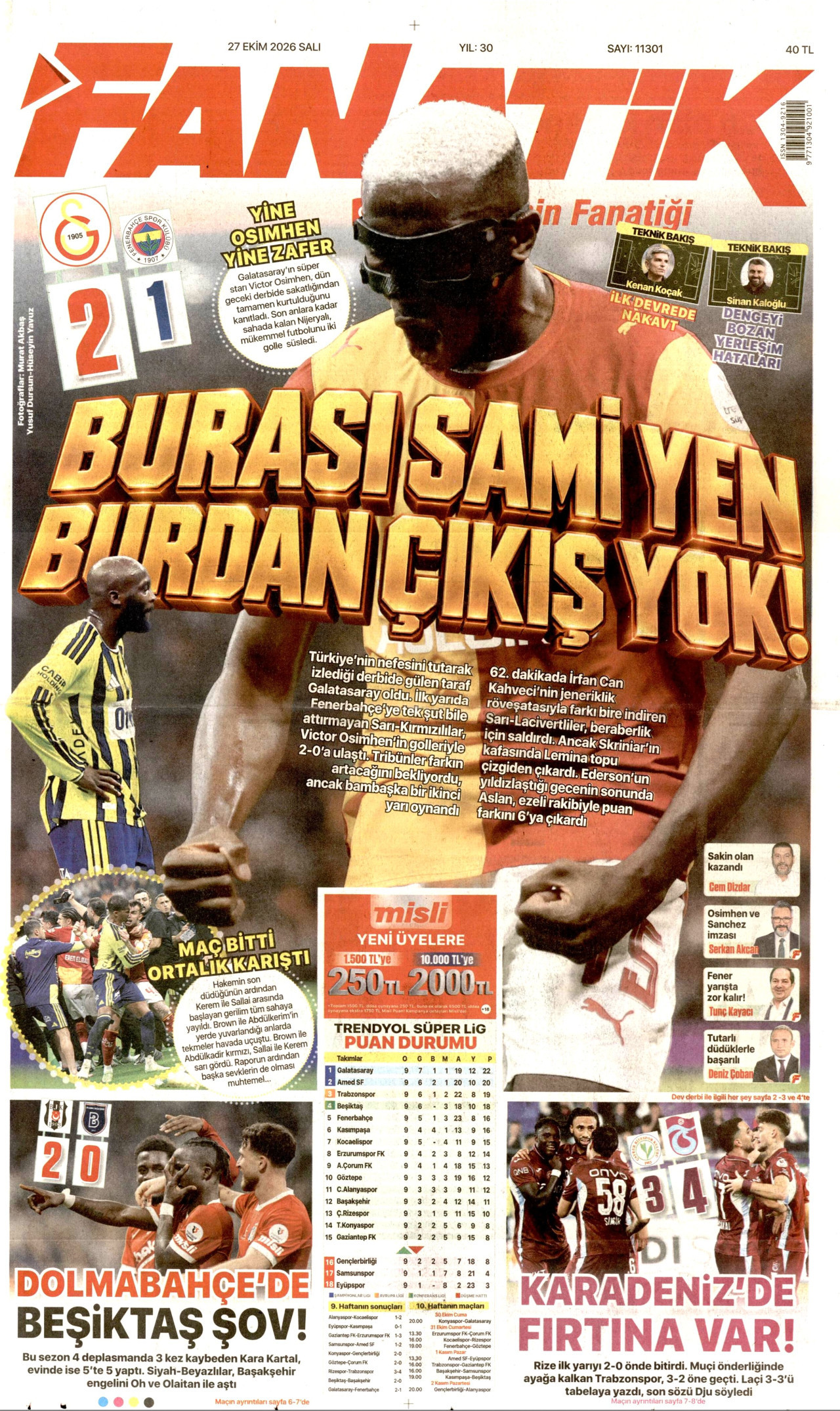 Gazeteler bugün ne yazdı? (27 Ekim) - 12. fotoğraf