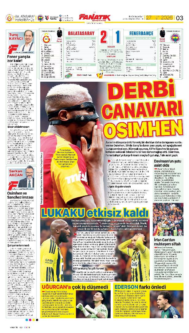 Maskeli Balo | Spor manşetleri - 15. fotoğraf
