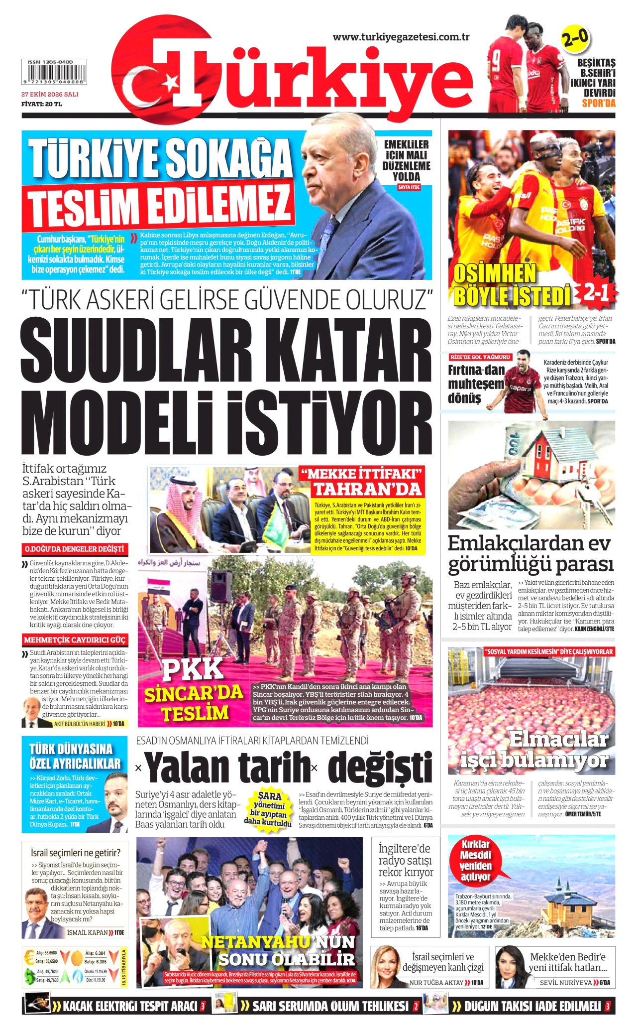 Gazeteler bugün ne yazdı? (27 Ekim) - 3. fotoğraf