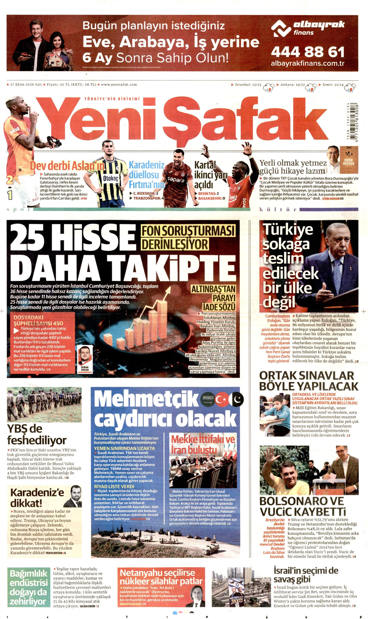 Gazeteler bugün ne yazdı? (27 Ekim) - 7. fotoğraf