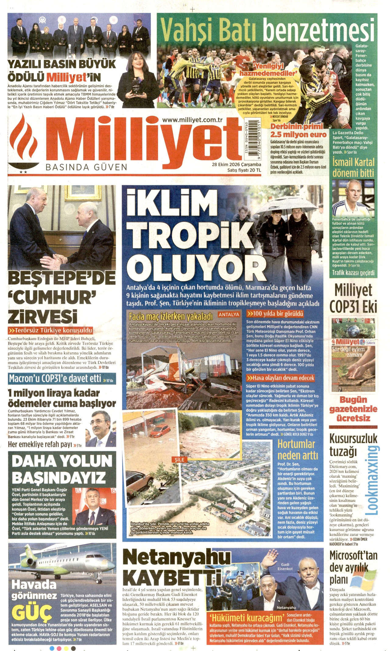 Gazeteler bugün ne yazdı? (28 Ekim) - 10. fotoğraf
