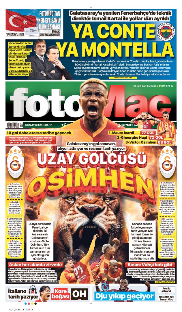 Ya Conte ya Montella | Spor manşetleri - 15. fotoğraf