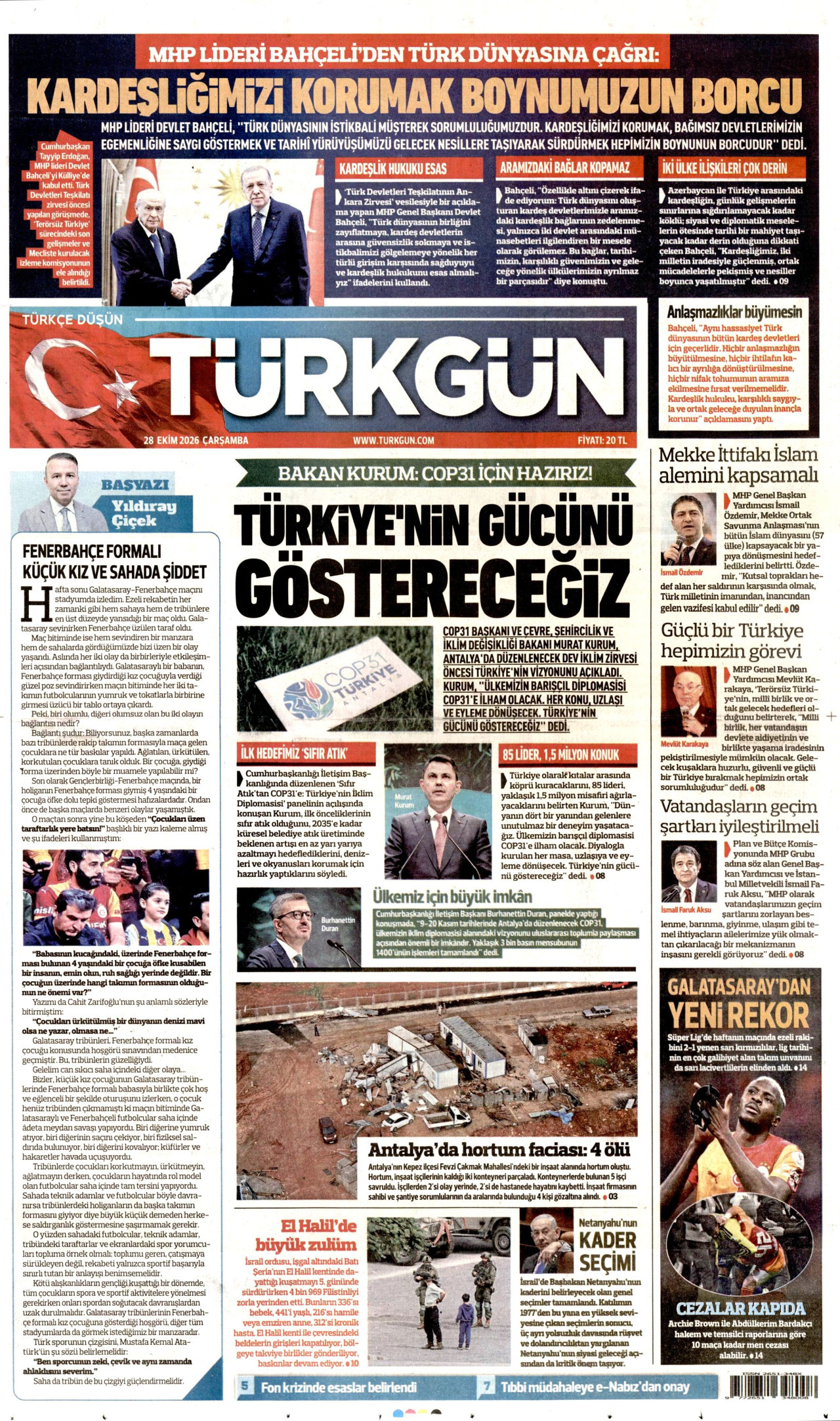Gazeteler bugün ne yazdı? (28 Ekim) - 5. fotoğraf