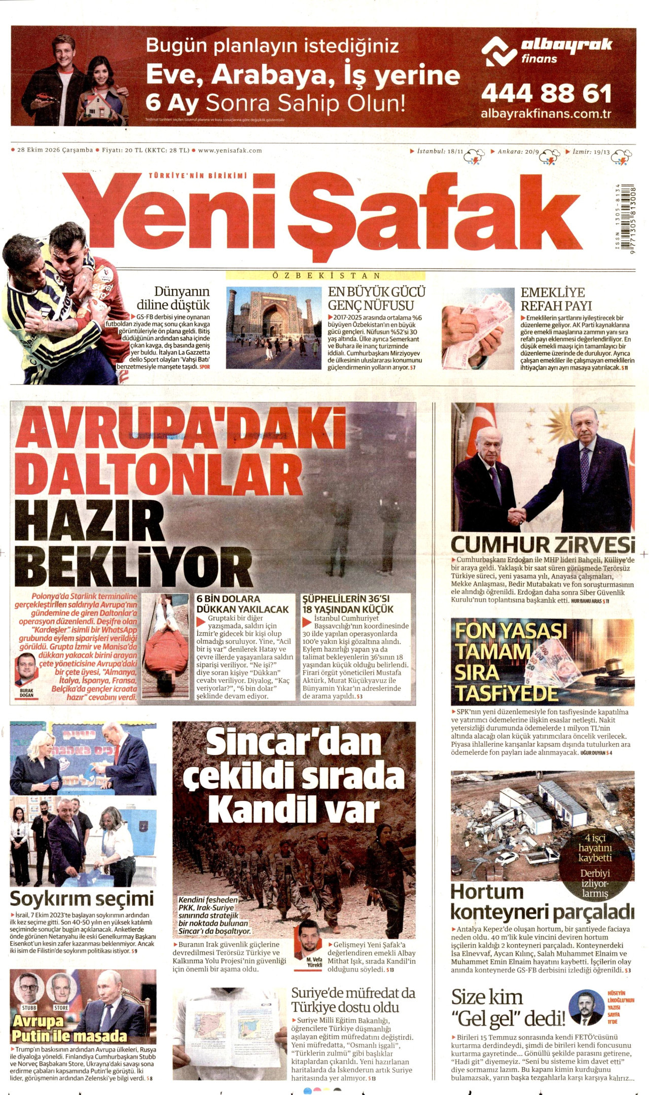 Gazeteler bugün ne yazdı? (28 Ekim) - 9. fotoğraf