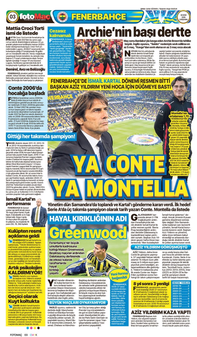 Ya Conte ya Montella | Spor manşetleri - 1. fotoğraf