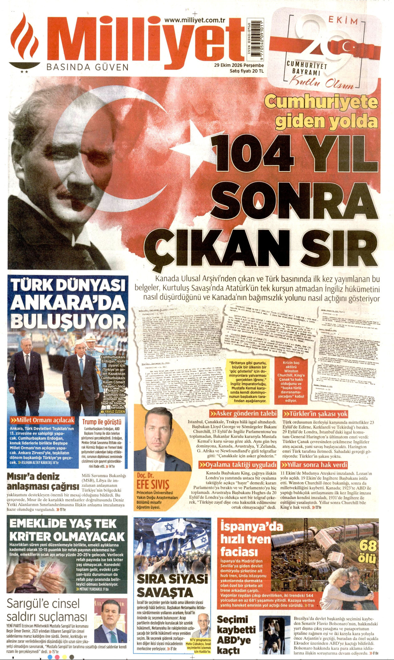 Gazeteler bugün ne yazdı? (29 Ekim) - 7. fotoğraf