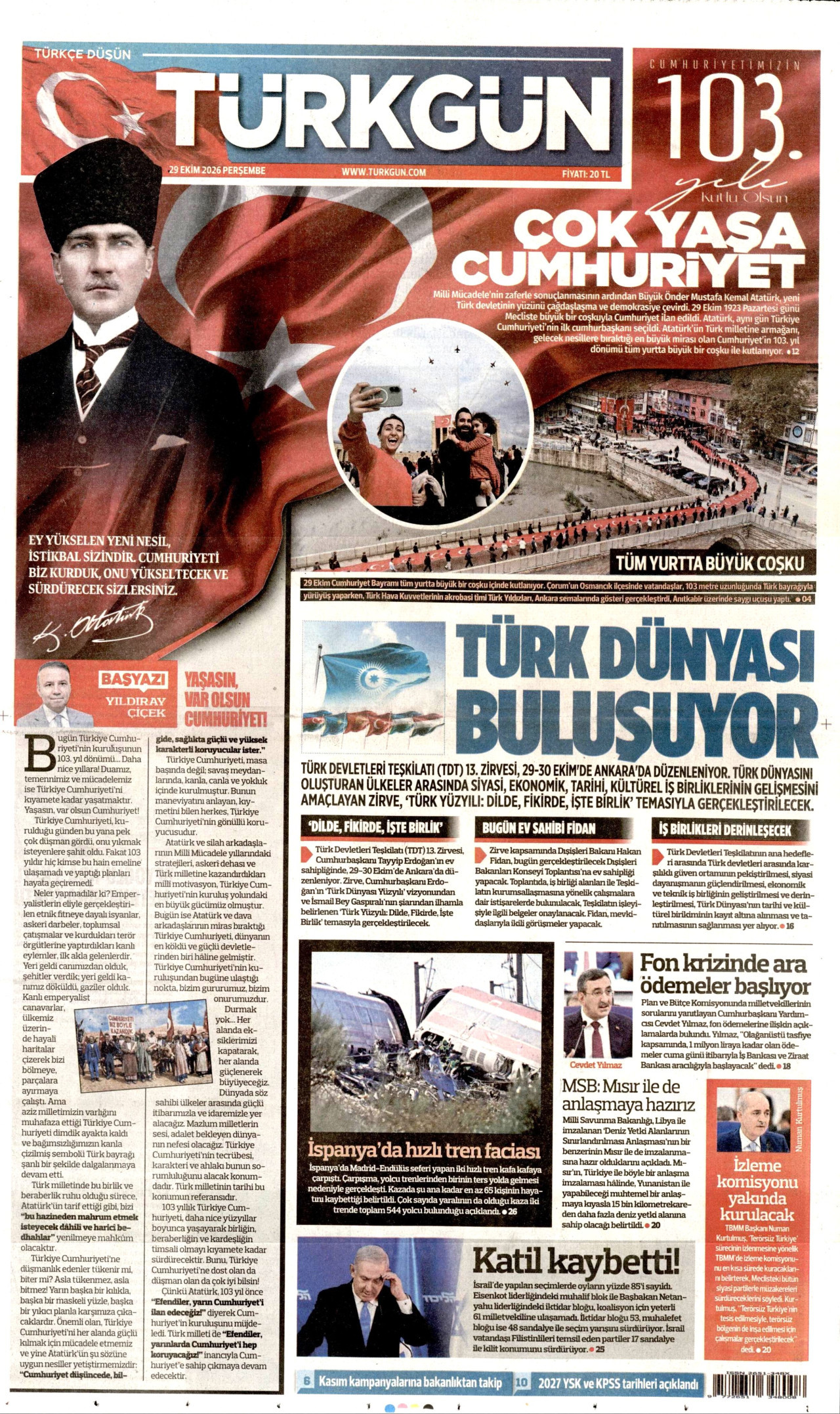 Gazeteler bugün ne yazdı? (29 Ekim) - 12. fotoğraf