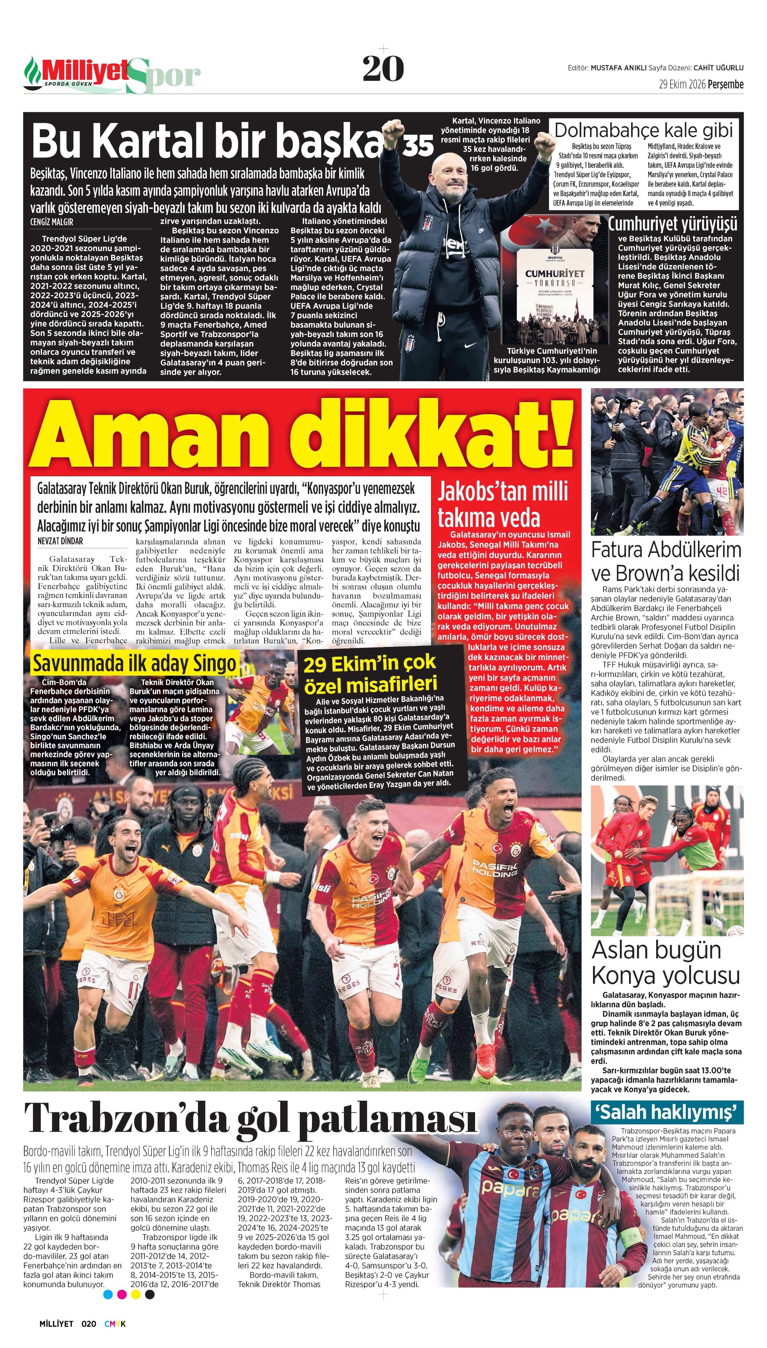 Kocaman geliyor | Spor manşetleri  - 1. fotoğraf