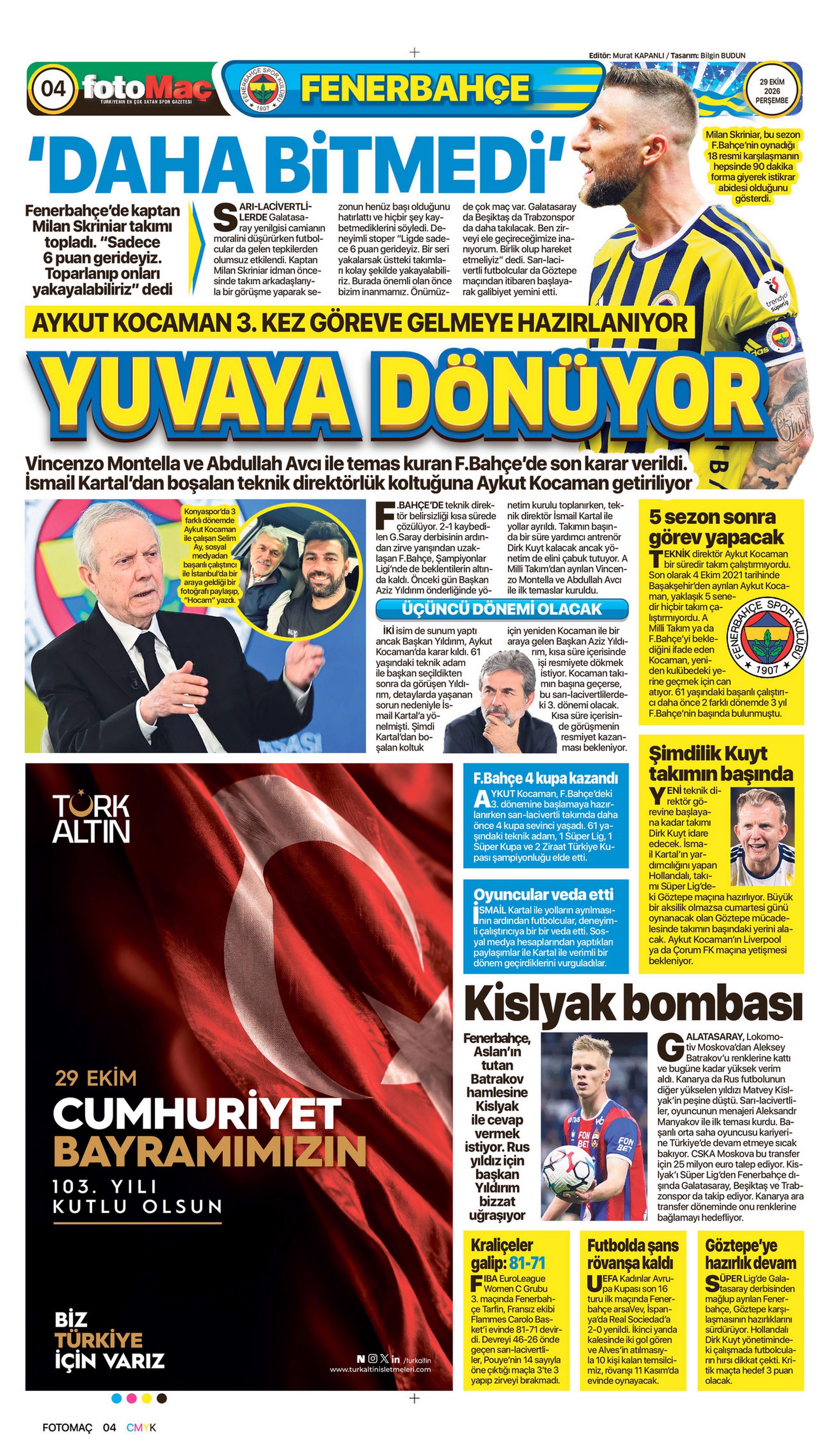 Kocaman geliyor | Spor manşetleri  - 13. fotoğraf
