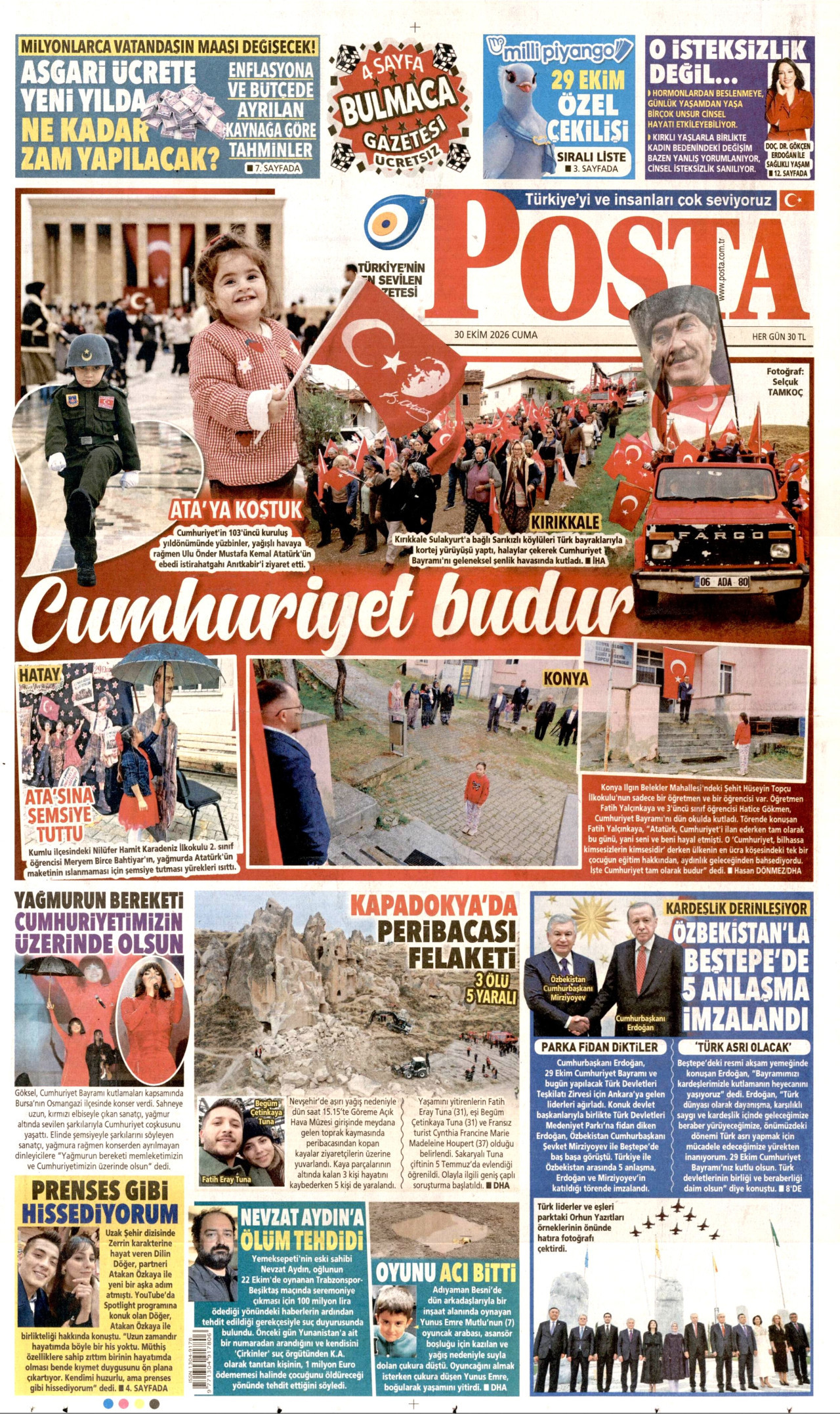 Gazeteler bugün ne yazdı? (30 Ekim) - 8. fotoğraf