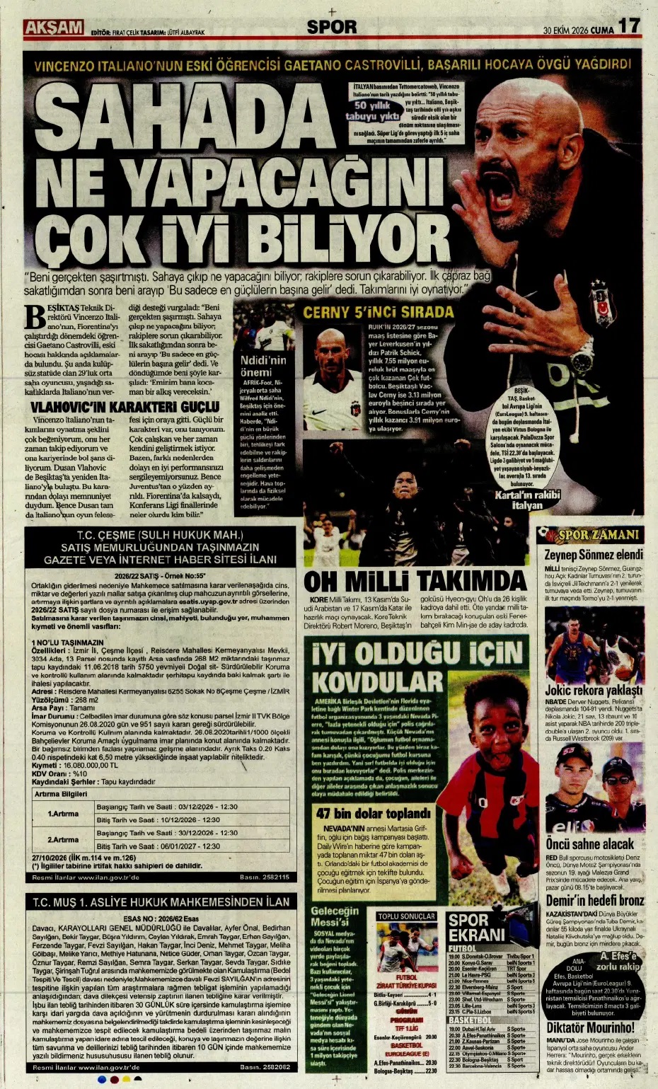 Kuyt 0'dan 100'e çıktı! Spor basını bugün ne yazdı? (30 Ekim) - 7. fotoğraf