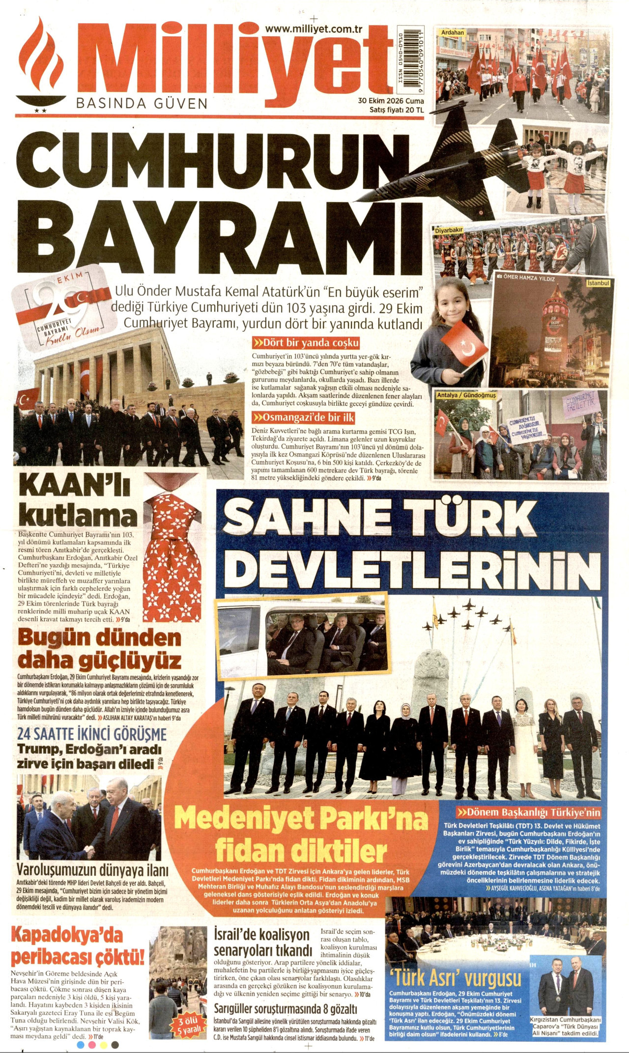 Gazeteler bugün ne yazdı? (30 Ekim) - 1. fotoğraf