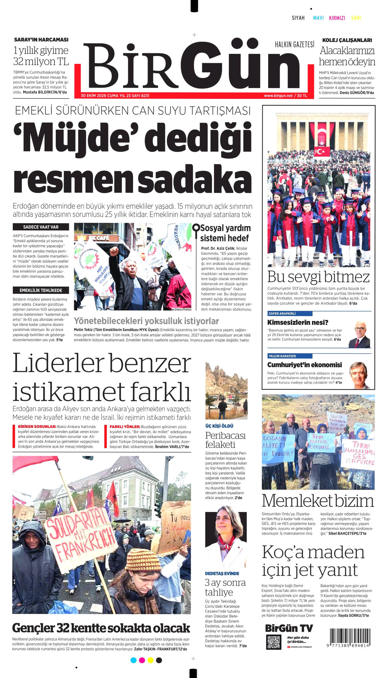 Gazeteler bugün ne yazdı? (30 Ekim) - 3. fotoğraf