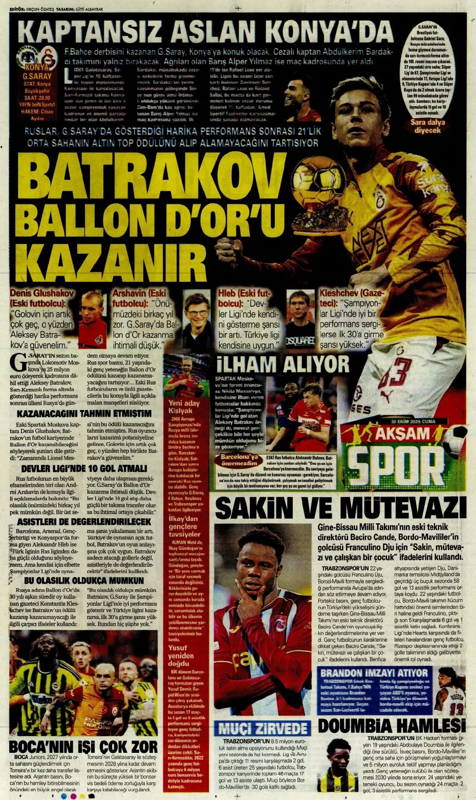 Kuyt 0'dan 100'e çıktı! Spor basını bugün ne yazdı? (30 Ekim) - 11. fotoğraf