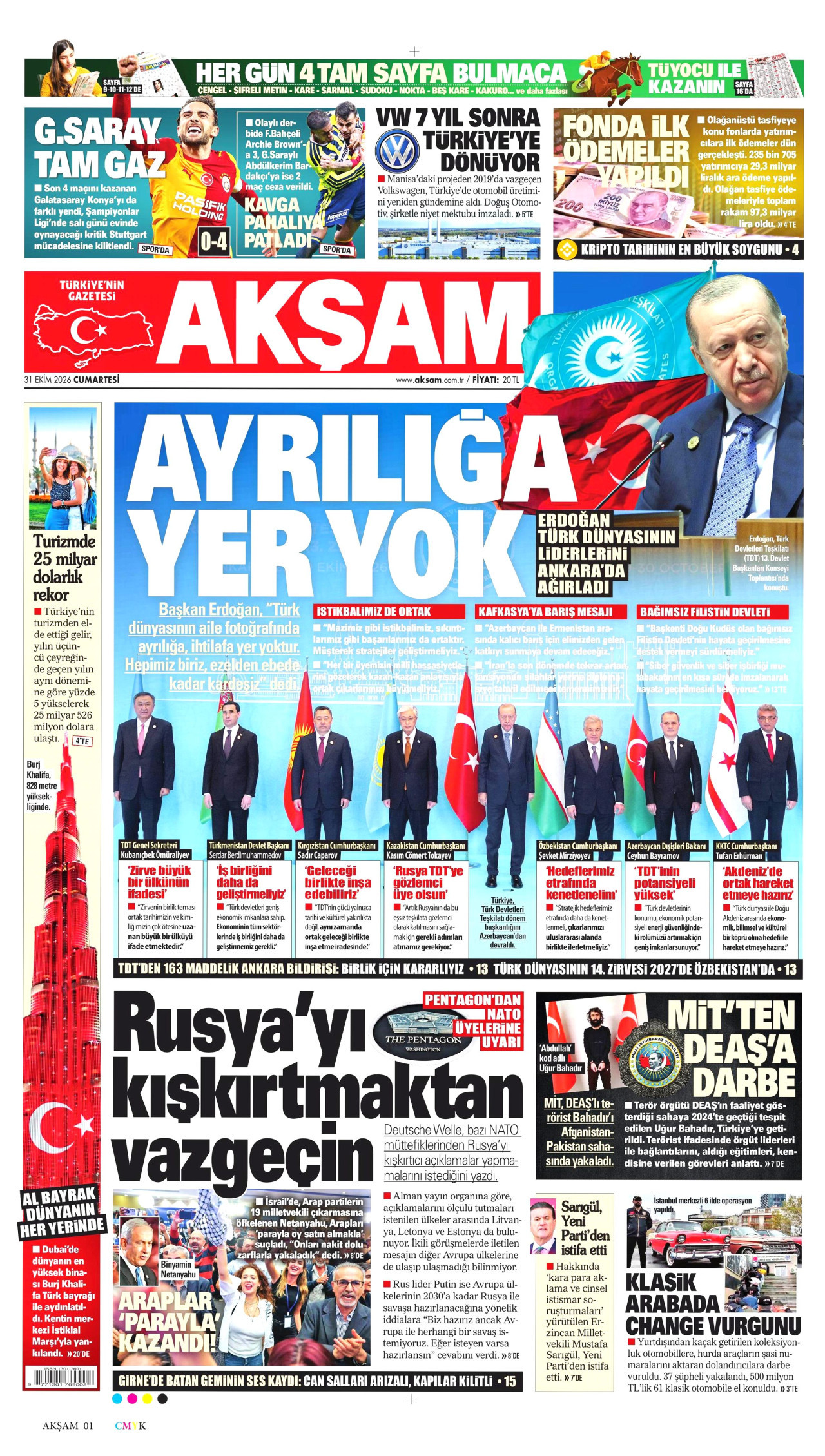 Gazeteler bugün ne yazdı? (31 Ekim) - 10. fotoğraf