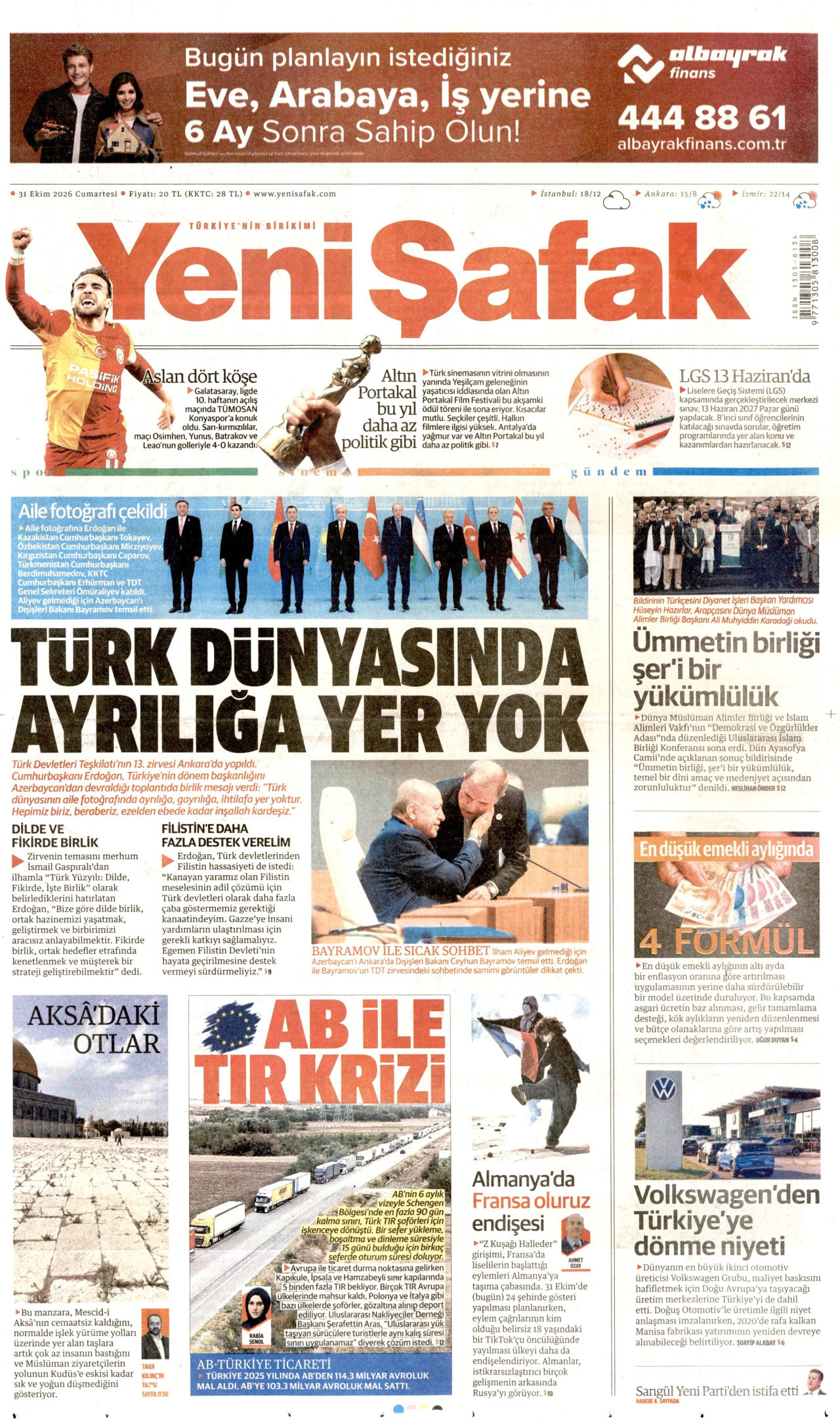 Gazeteler bugün ne yazdı? (31 Ekim) - 9. fotoğraf