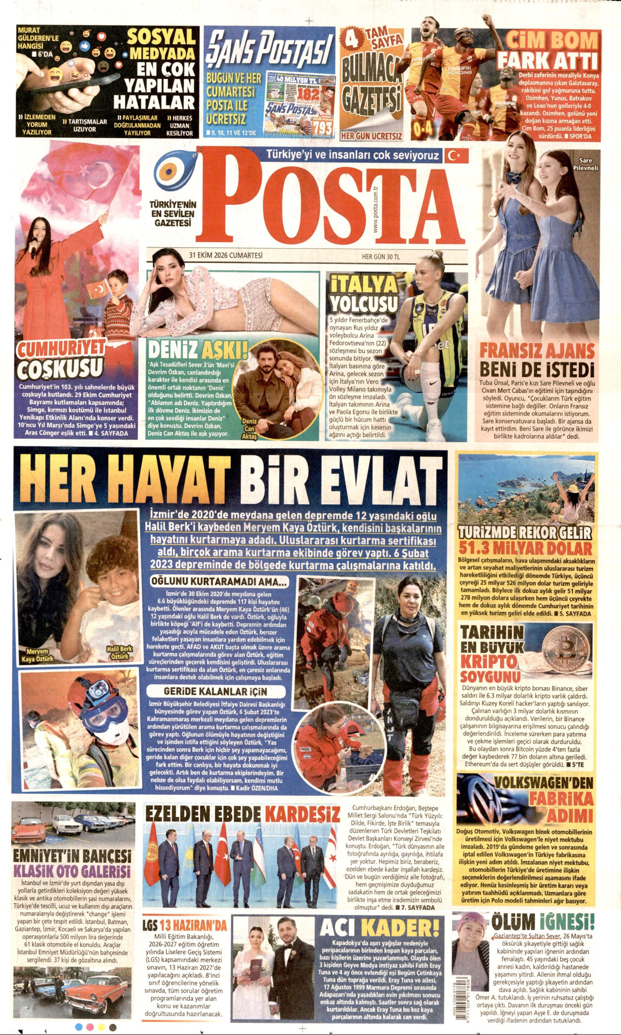 Gazeteler bugün ne yazdı? (31 Ekim) - 11. fotoğraf