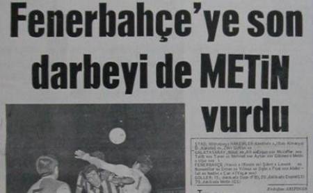 Gazete Manşetleri ile Derbi Tarihi (Fenerbahçe - Galatasaray) - 3. fotoğraf