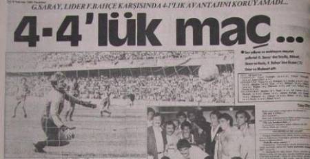 Gazete Manşetleri ile Derbi Tarihi (Fenerbahçe - Galatasaray) - 20. fotoğraf
