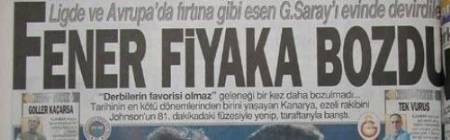 Gazete Manşetleri ile Derbi Tarihi (Fenerbahçe - Galatasaray) - 22. fotoğraf