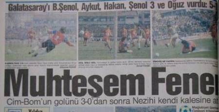 Gazete Manşetleri ile Derbi Tarihi (Fenerbahçe - Galatasaray) - 17. fotoğraf