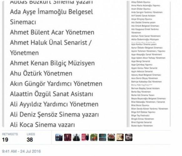 O belge ortaya çıktı! İşte FETÖ’cü sanatçılar listesi - 6. fotoğraf